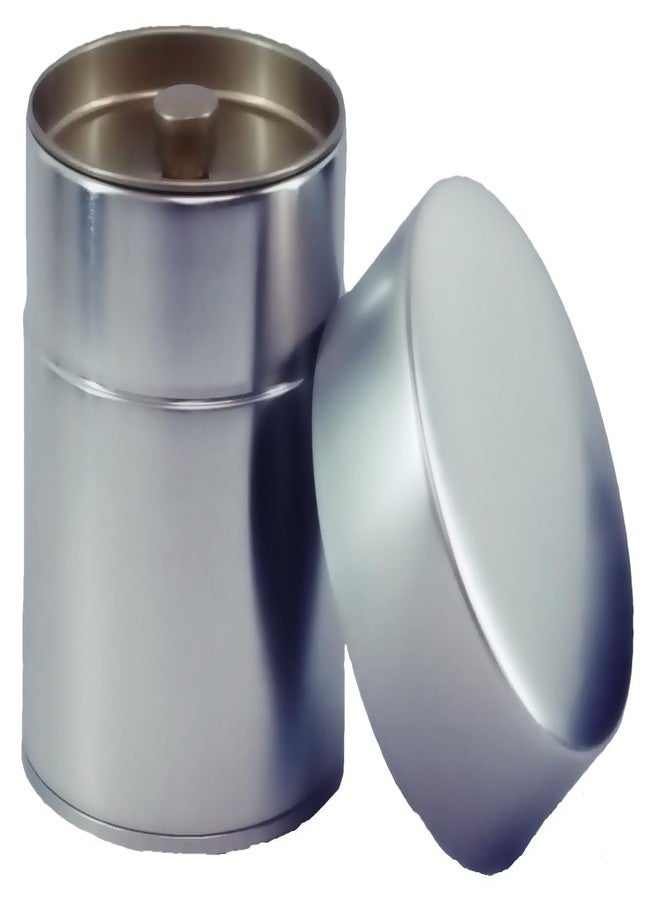 KOTODO Silver Tea Tin Canister (Wide type 5.3oz (150g)) - Image 3